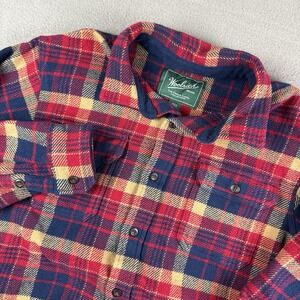 Woolrich Red Navy Yellow Plaid Button-Down Shirt